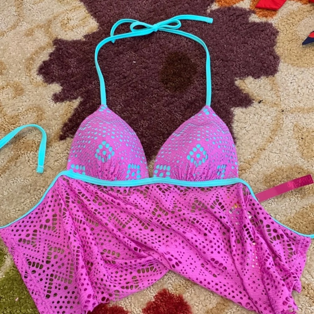 NWT Purple Lace Tankini